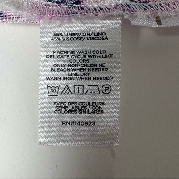 Women’s Ann Taylor LOFT Purple & White Beach Ruffle Strap Maxi Dress PXS NWOT - Picture 4 of 4